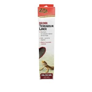 Zilla Brown Reptile 29 Gal Terrarium Liner